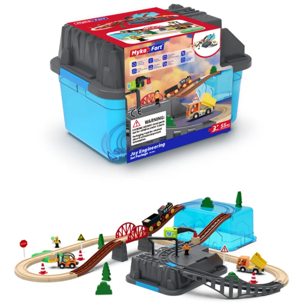 Construction Town Train Set