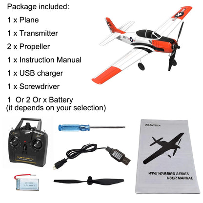 Volantex T-28 Trojan RC Plane 2.4G 4CH RTF