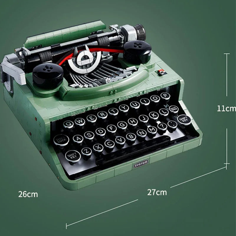 2179 Piece Typewriter 21327 Collectible Retro Display Model