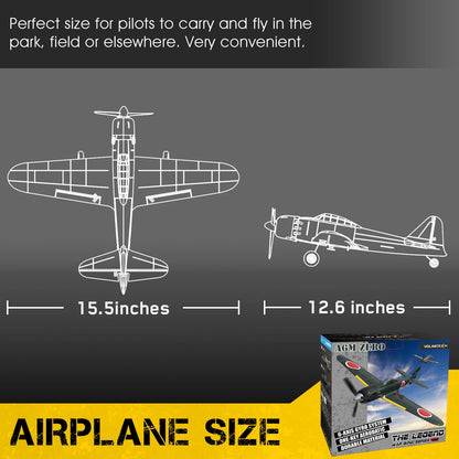 Volantex Mitsubishi A6M Zero 2.4GHz 4 Channel RTF RC Plane