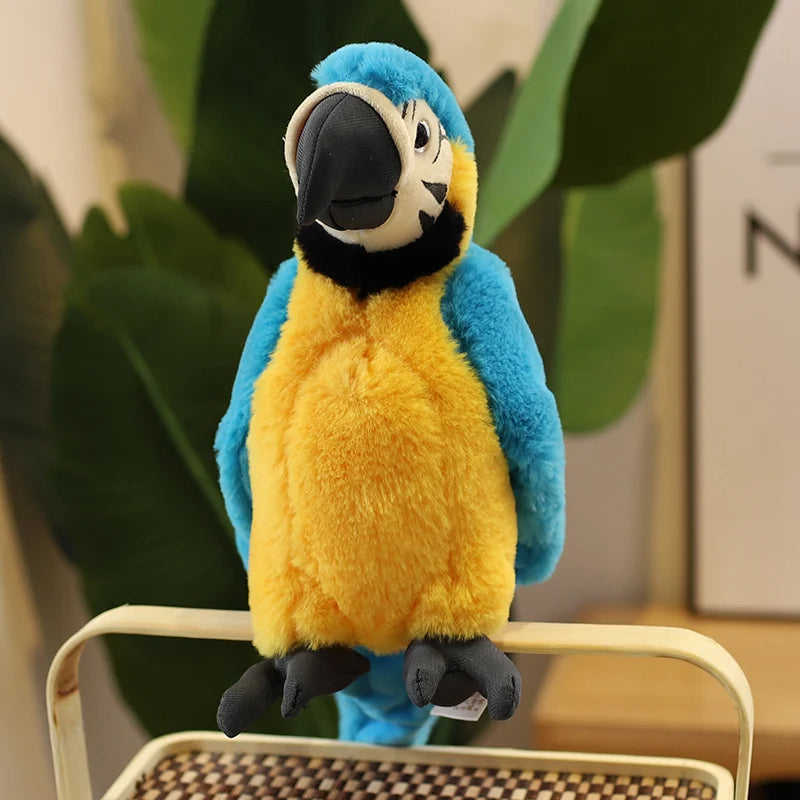 PlushBuddies 25cm Lifelike Macaw Parrot Plush Toy
