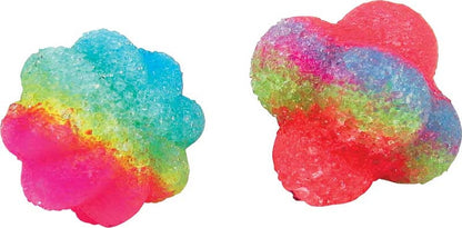 Make Your Own Bouncy Balls Kit – Colourful DIY Science Fun for Kids Two colorful cloud-shaped objects on a white background
