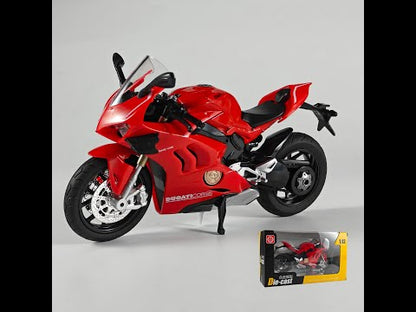 1:12 Scale Ducati V4S Motorcycle Diecast Sound And Light Model