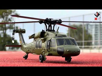 WLtoys | K170 Black Hawk 6 Axis Gyroscope 4Ch Optical Flow RC Helicopter