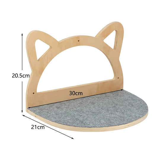 Cat Outline Shelf | Climbing Wall Mounted Shelf