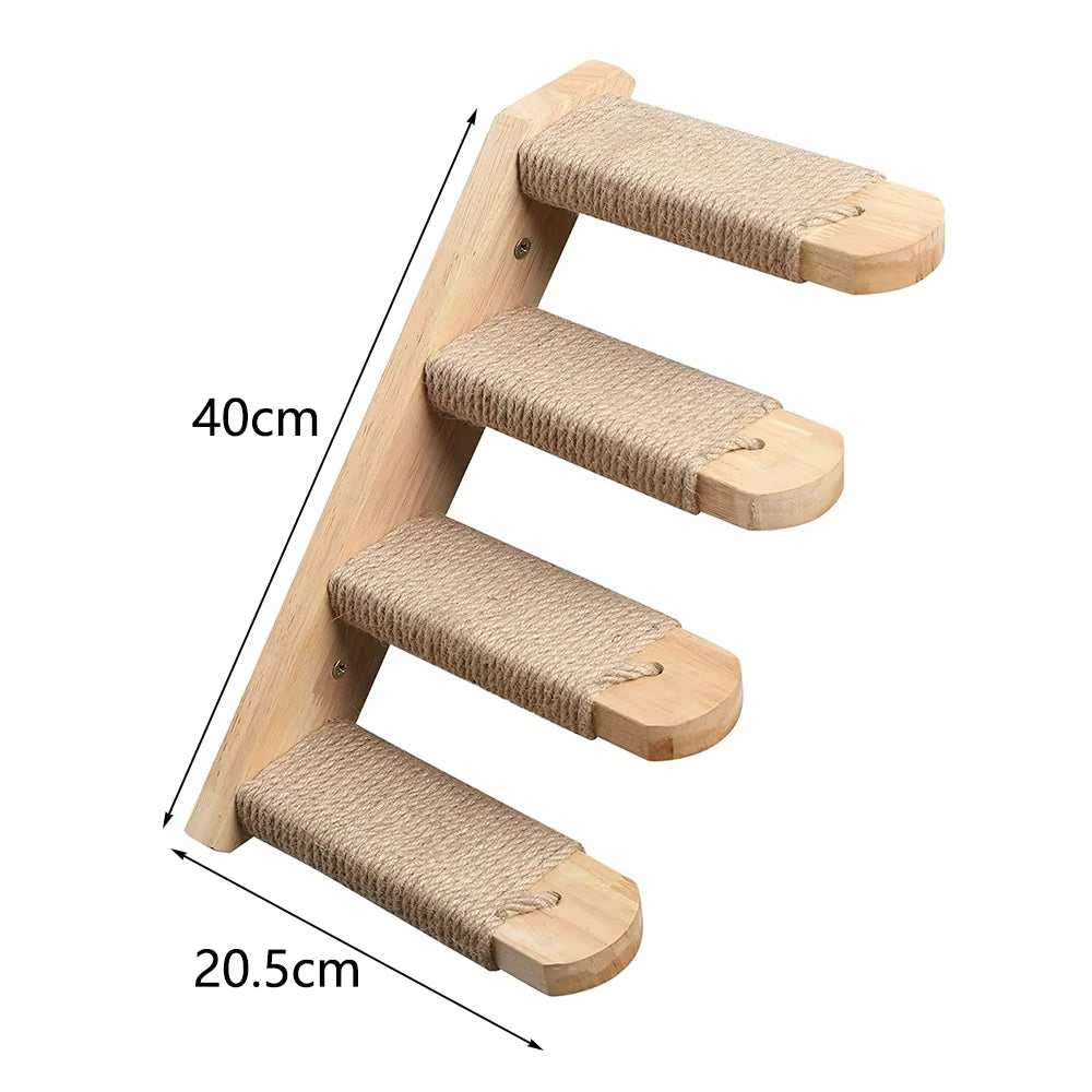 Cat Stairway Left | Climbing Wall Mounted Shelf