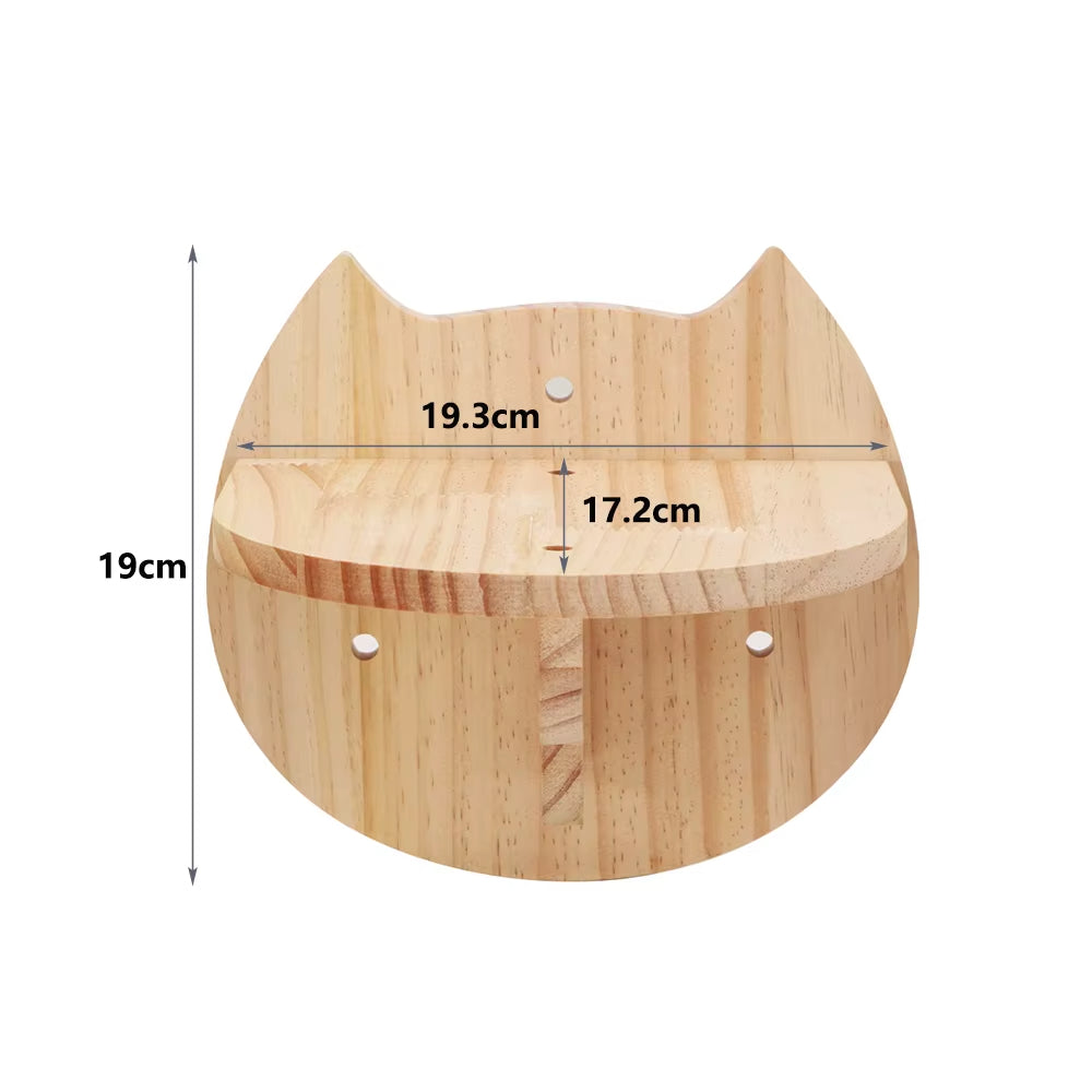 Cat Face Shelf | Climbing Wall Mounted Shelf