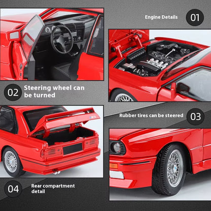 1:24 Replica M3 E30 IM Diecast Alloy Classic Car Model