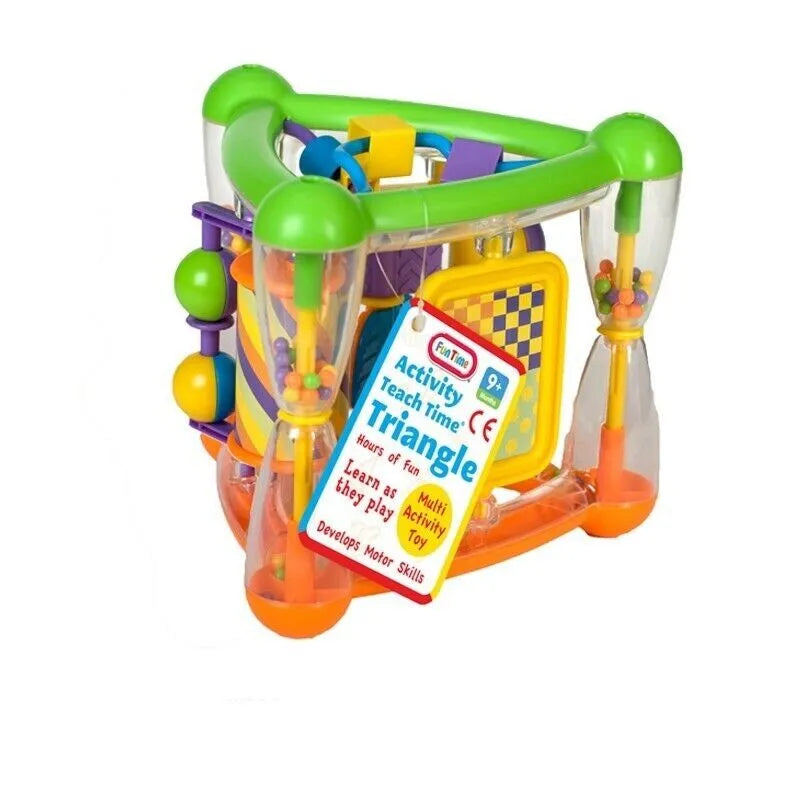 Teach Time Triangle Hangtag Fun Time Kids Childrens Toy + Gift