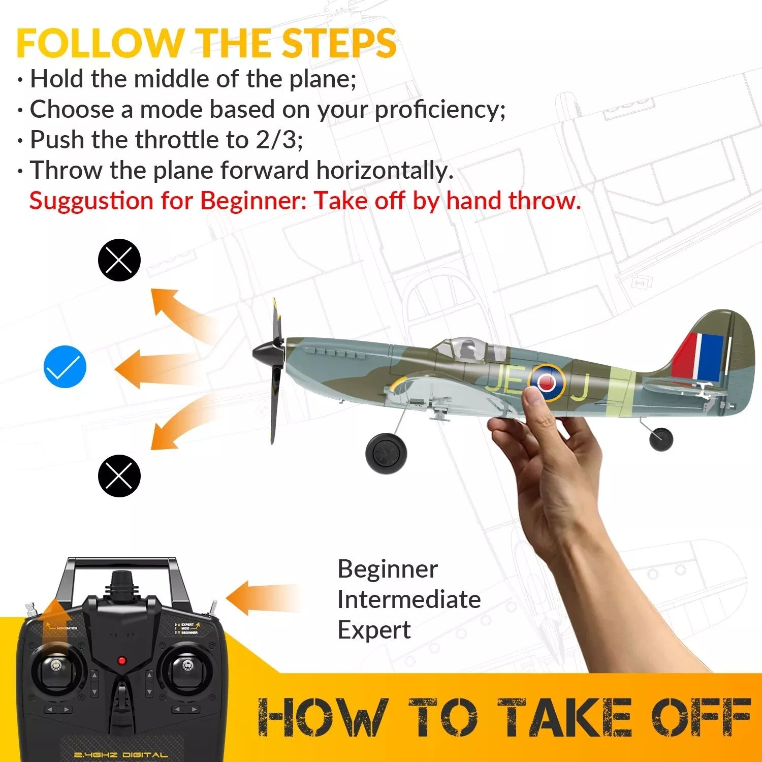 rc plane how to fly