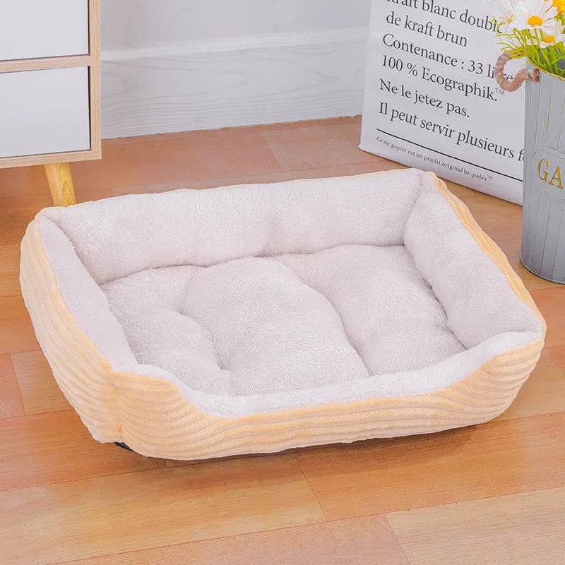 Fleece Square Dog Bed