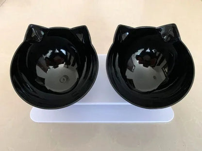 Ergonomic Non-Slip Tilted Cat Bowl