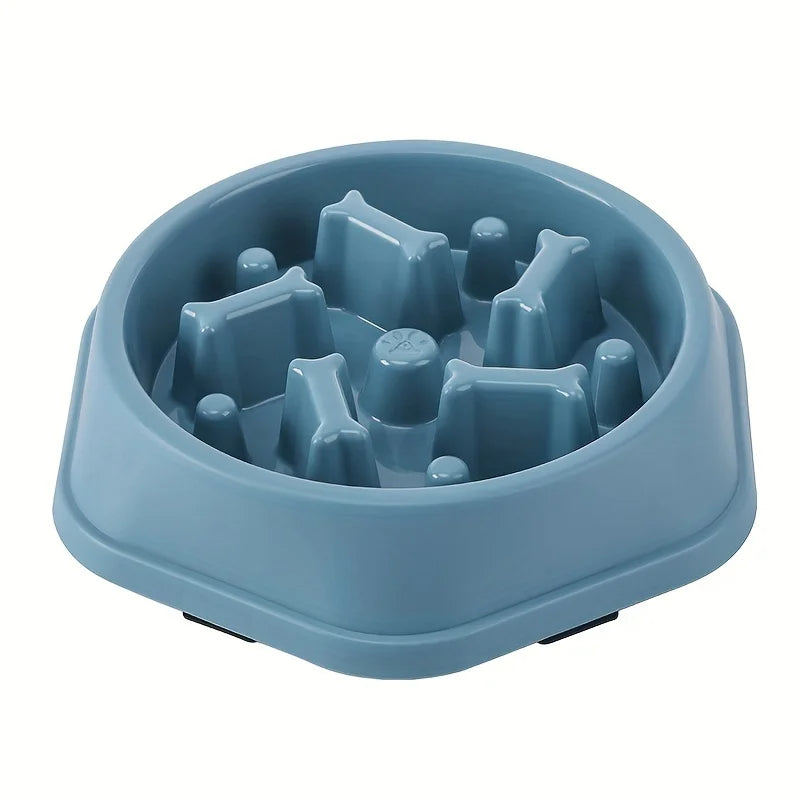 Anti-Tip Slow Feeder Dog Bowl