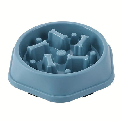 Anti-Tip Slow Feeder Dog Bowl