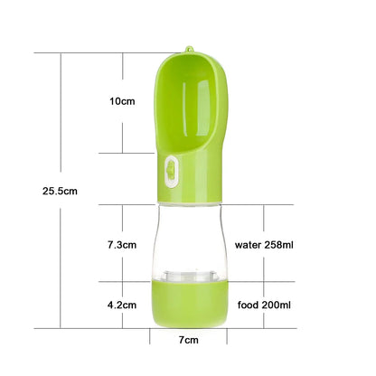 Portable Dog Water Bottle Food and Water Container