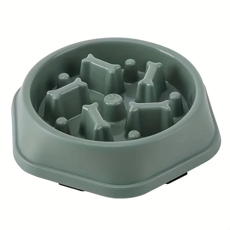 Anti-Tip Slow Feeder Dog Bowl