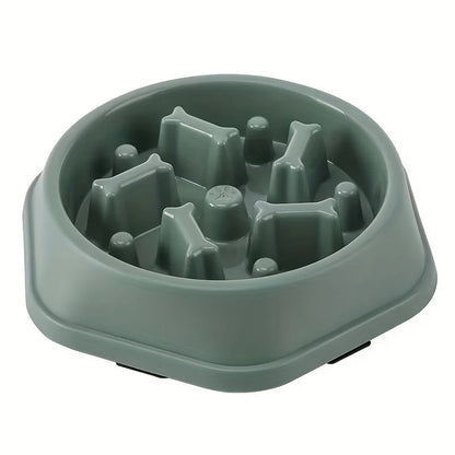 Anti-Tip Slow Feeder Dog Bowl