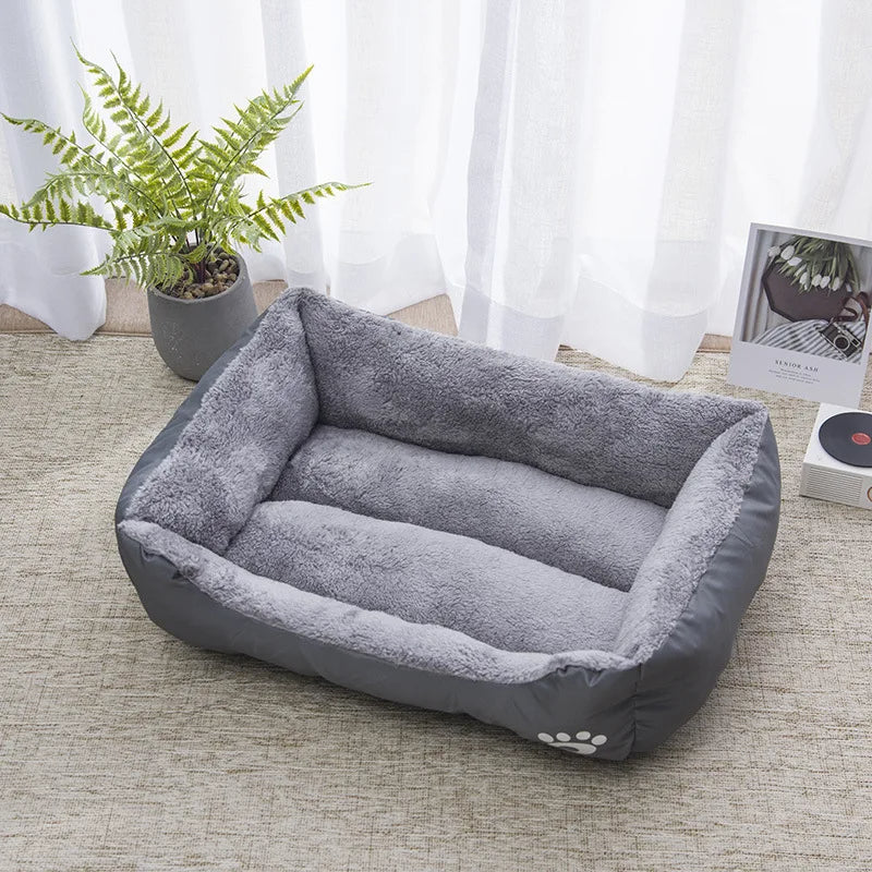 Fleece Square Dog Bed