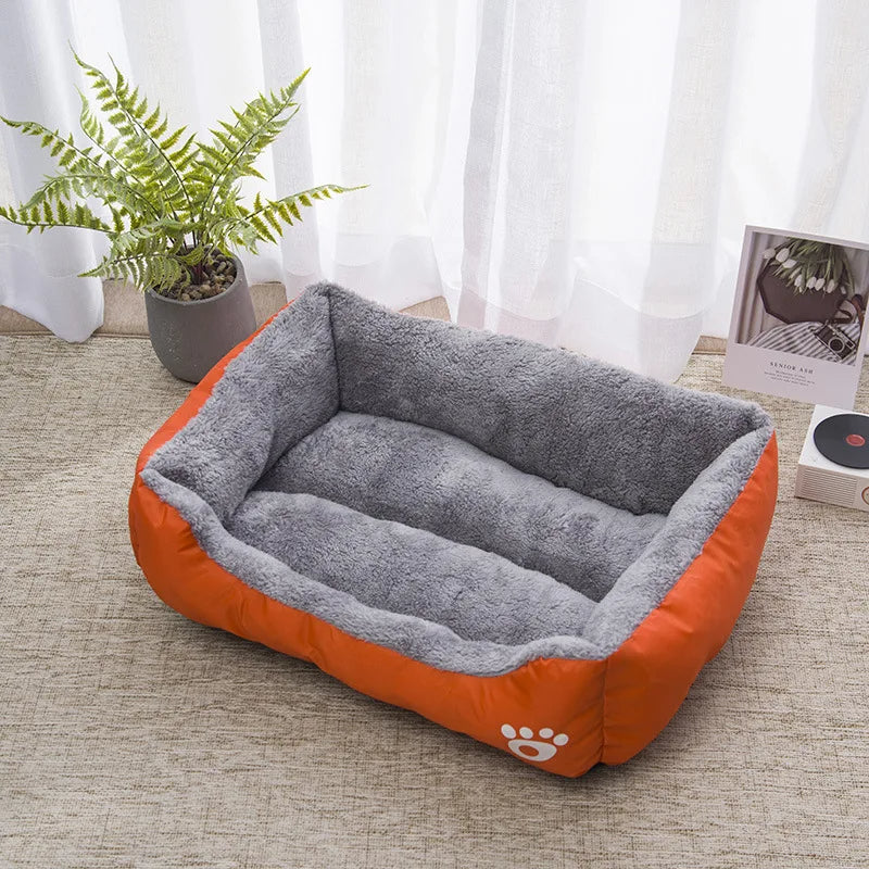 Fleece Square Dog Bed