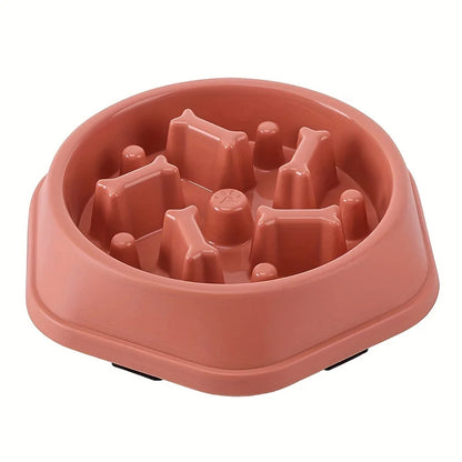 Anti-Tip Slow Feeder Dog Bowl