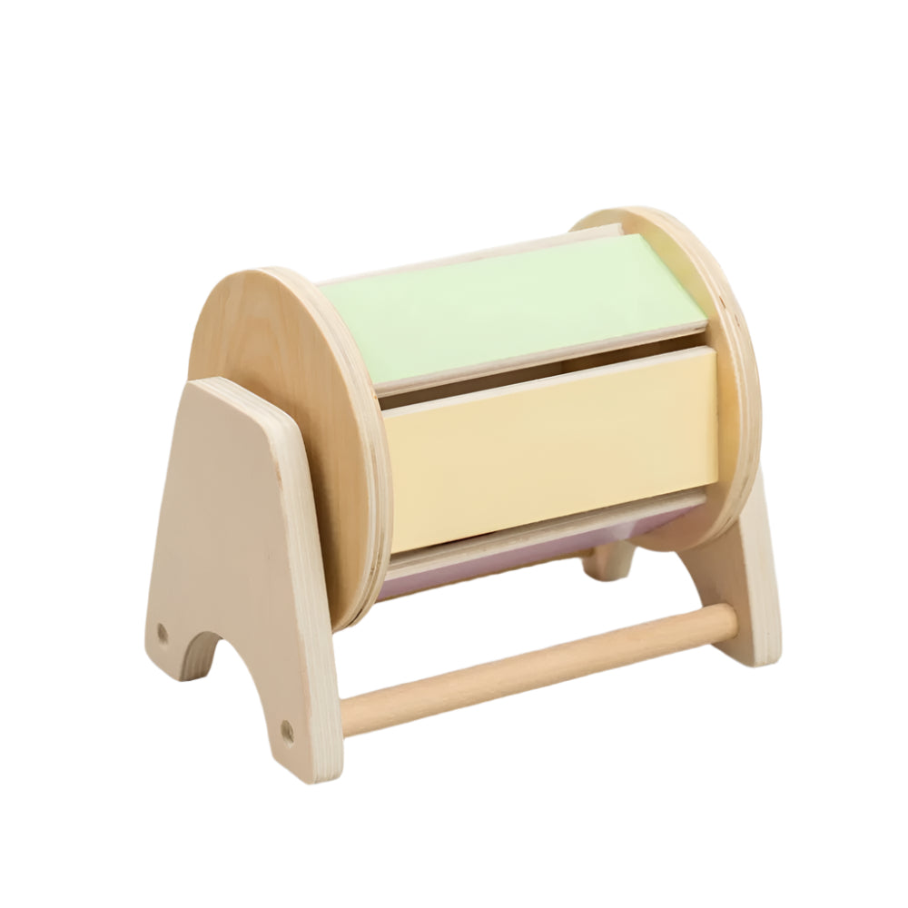Innoplay Montessori Wooden Textile Drum