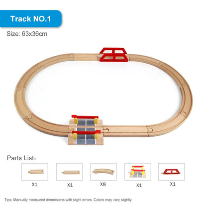Right Track Toys | Wooden Train Track Set