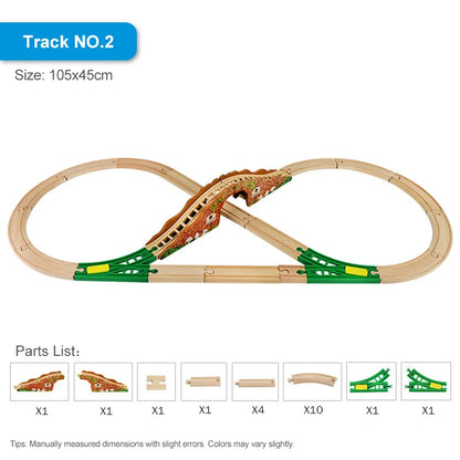 Right Track Toys | Wooden Train Track Set