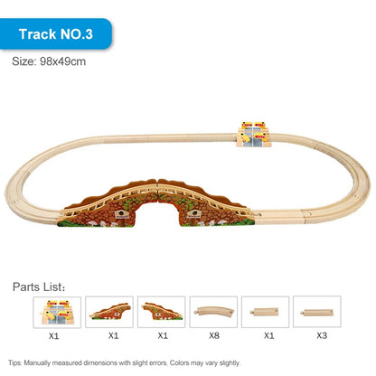 Right Track Toys | Wooden Train Track Set