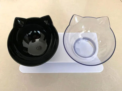Ergonomic Non-Slip Tilted Cat Bowl