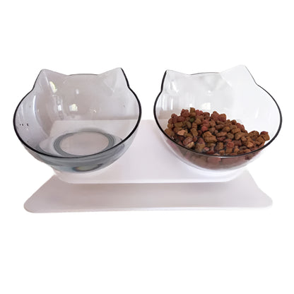 Ergonomic Non-Slip Tilted Cat Bowl