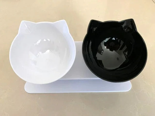 Ergonomic Non-Slip Tilted Cat Bowl