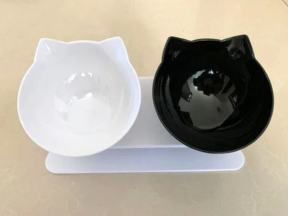 Ergonomic Non-Slip Tilted Cat Bowl