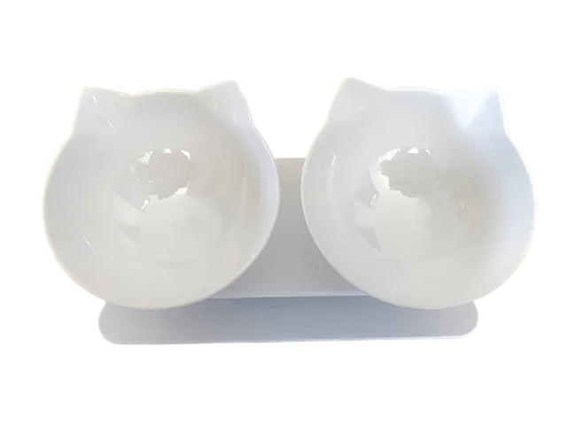 Ergonomic Non-Slip Tilted Cat Bowl