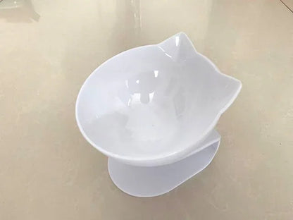 Ergonomic Non-Slip Tilted Cat Bowl