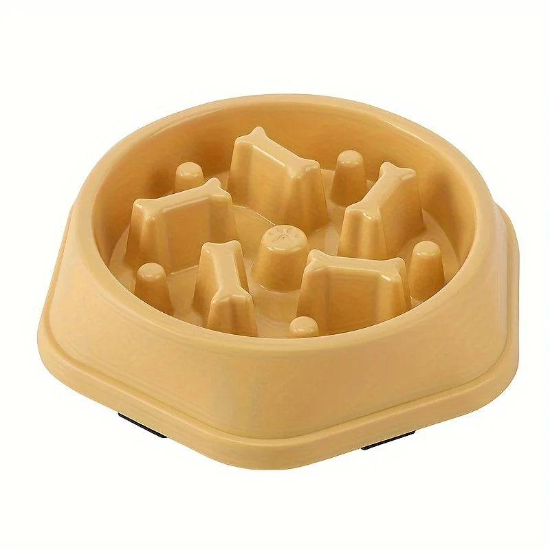 Anti-Tip Slow Feeder Dog Bowl